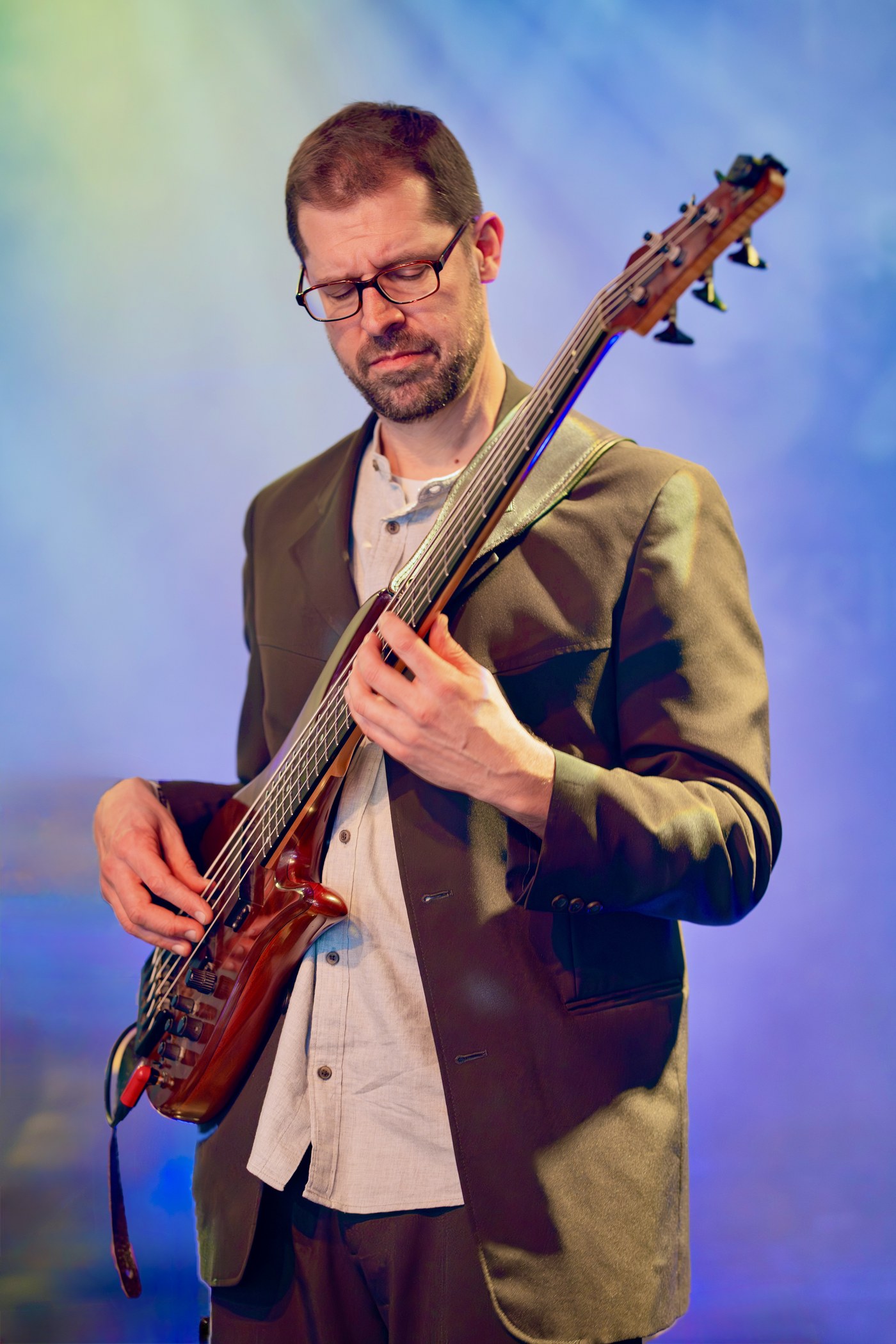 Richard Pechota live am E-Bass